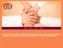 Tablet Screenshot of casahomecare.com